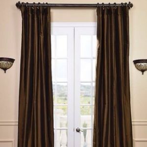 Curtains Choclate Brown- Like New-Gorgeous